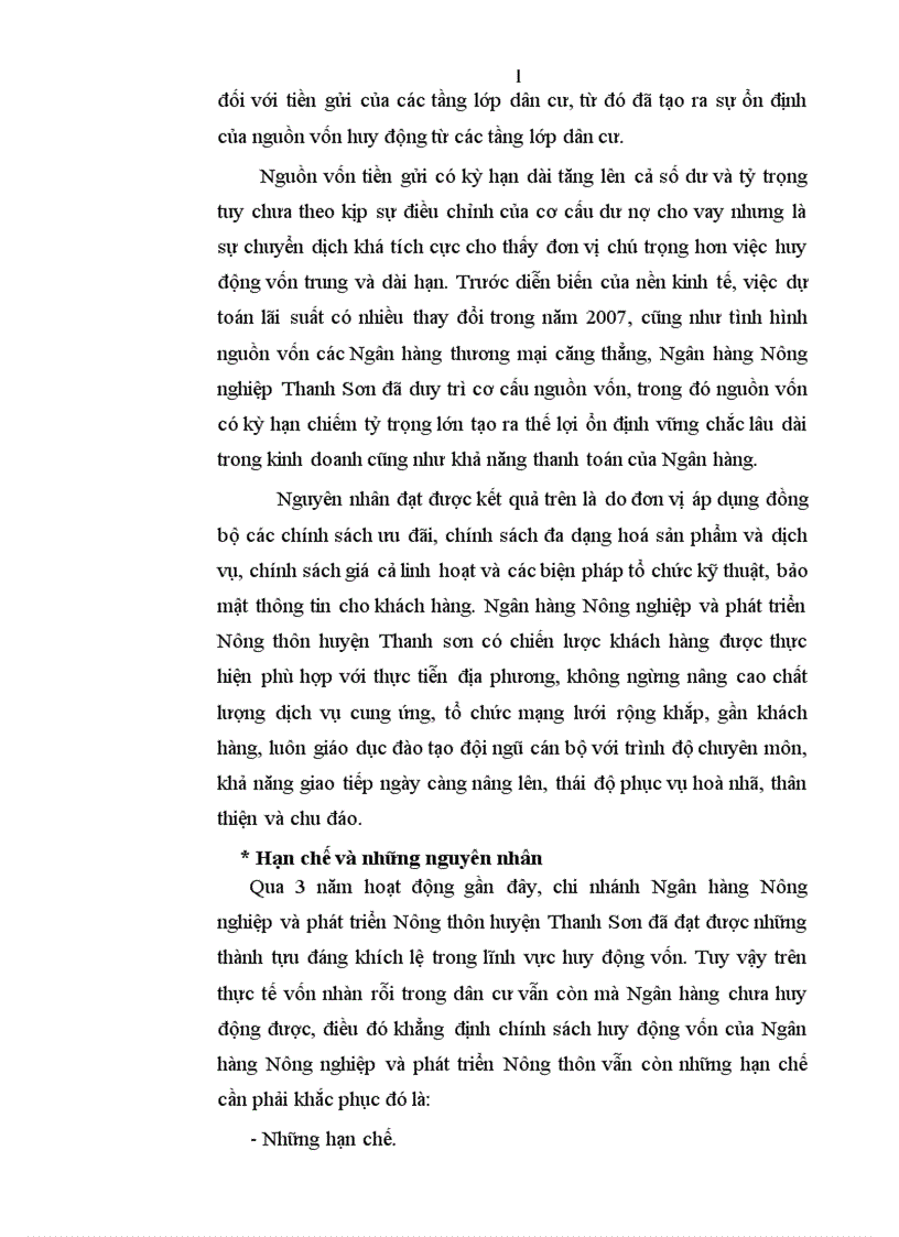 image for page Giải pháp tăng cường huy động vốn tại Ngân hàng Nông nghiệp và phát triển Nông thôn huyện Thanh Sơn 1