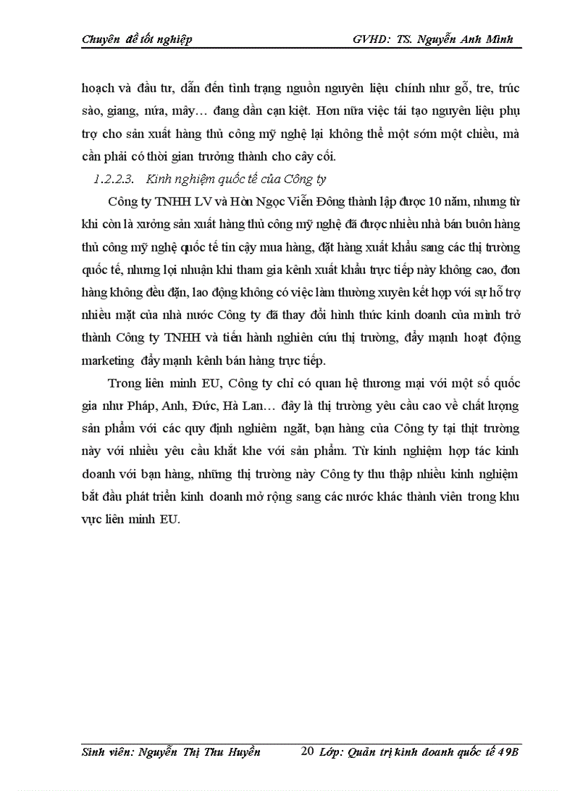 image for page Đẩy mạnh hoạt động xuất khẩu hàng thủ công mỹ nghệ sang thị trường EU của Công ty TNHH LV và Hòn Ngọc Viễn Đông