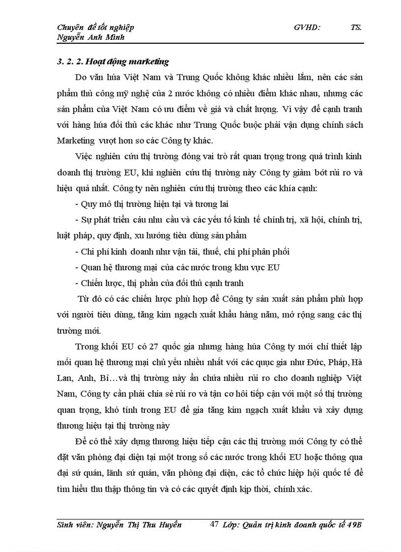 image for page Đẩy mạnh hoạt động xuất khẩu hàng thủ công mỹ nghệ sang thị trường EU của Công ty TNHH LV và Hòn Ngọc Viễn Đông