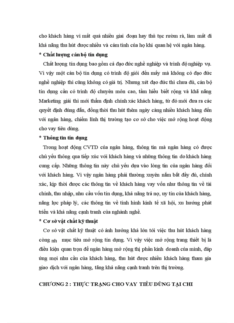 image for page Cho vay tiêu dùng tại NHĐT PT Quang Trung thực trạng và giải pháp