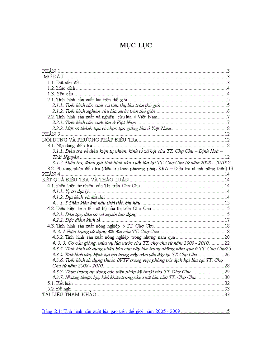 image for page Điều tra đánh giá tình hình sản xuất lúa tại TT Chợ Chu Định Hoá Thái Nguyên từ năm 2008 2010