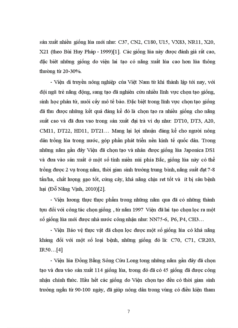 image for page Điều tra đánh giá tình hình sản xuất lúa tại TT Chợ Chu Định Hoá Thái Nguyên từ năm 2008 2010