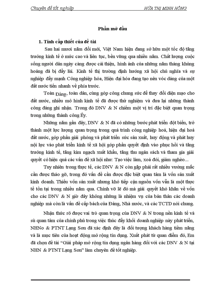 image for page Giải pháp mở rộng tín dụng ngân hàng đối với các DNV N tại NHN PTNT Lạng Sơn