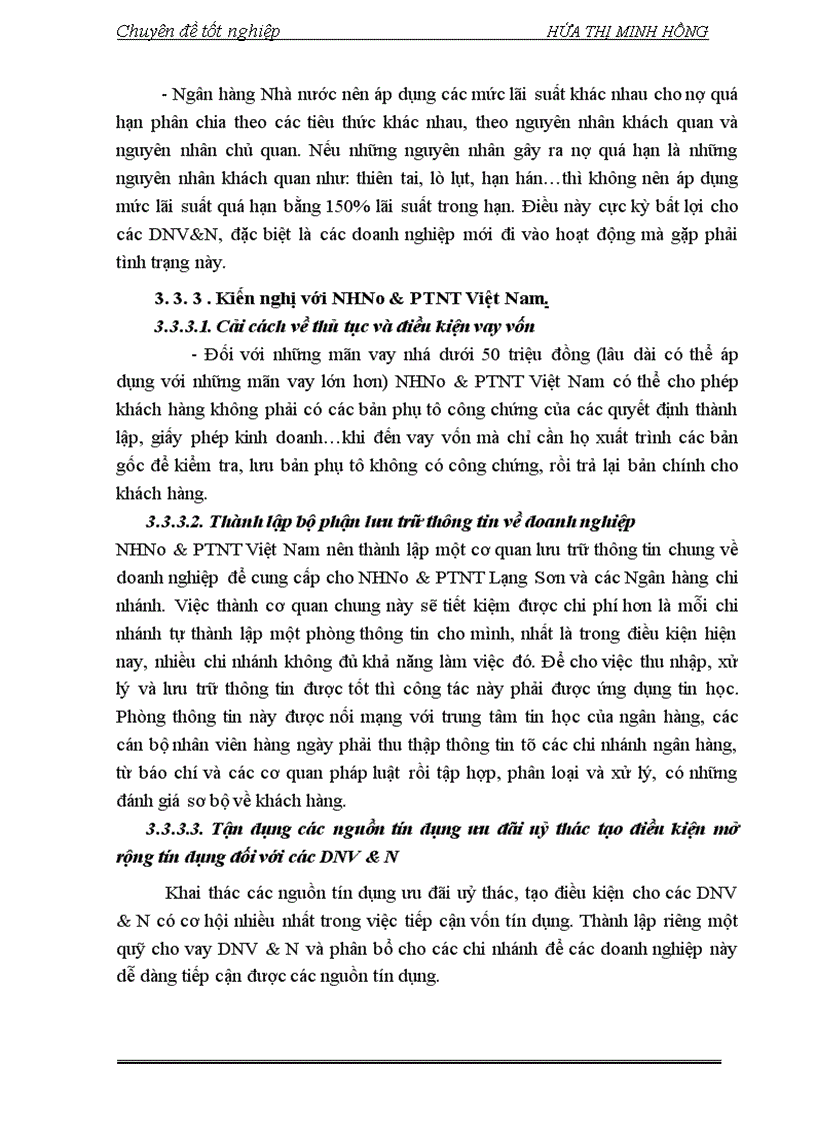 image for page Giải pháp mở rộng tín dụng ngân hàng đối với các DNV N tại NHN PTNT Lạng Sơn