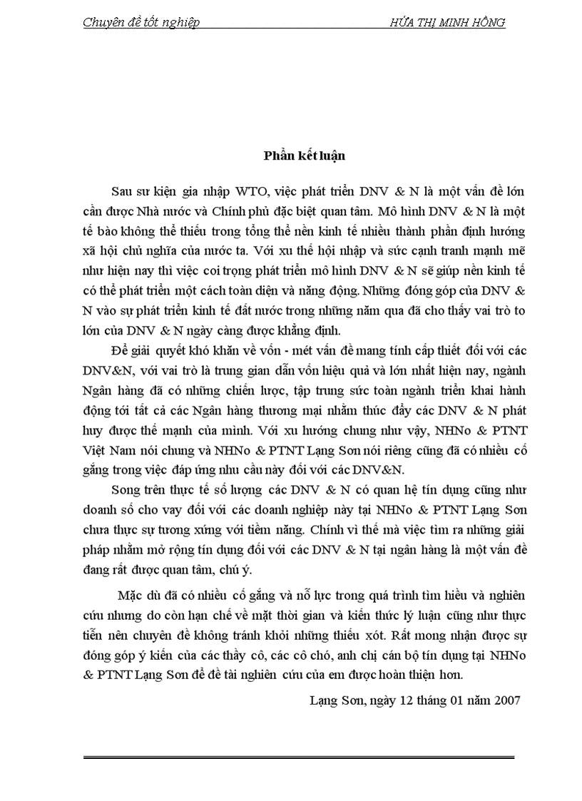 image for page Giải pháp mở rộng tín dụng ngân hàng đối với các DNV N tại NHN PTNT Lạng Sơn