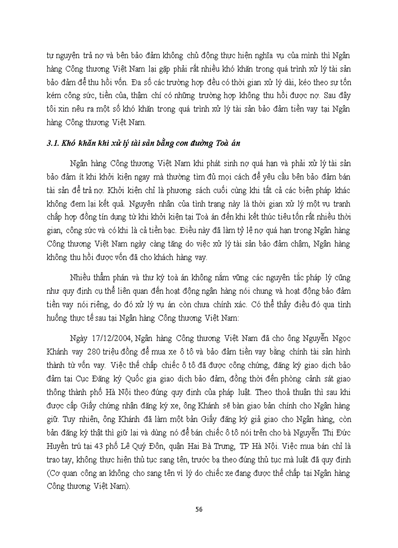image for page Thực trạng và Giải pháp hoàn thiện công tác bảo đảm tín dụng bằng bảo đảm tiền vay tại Ngân hàng Công thương Việt Nam