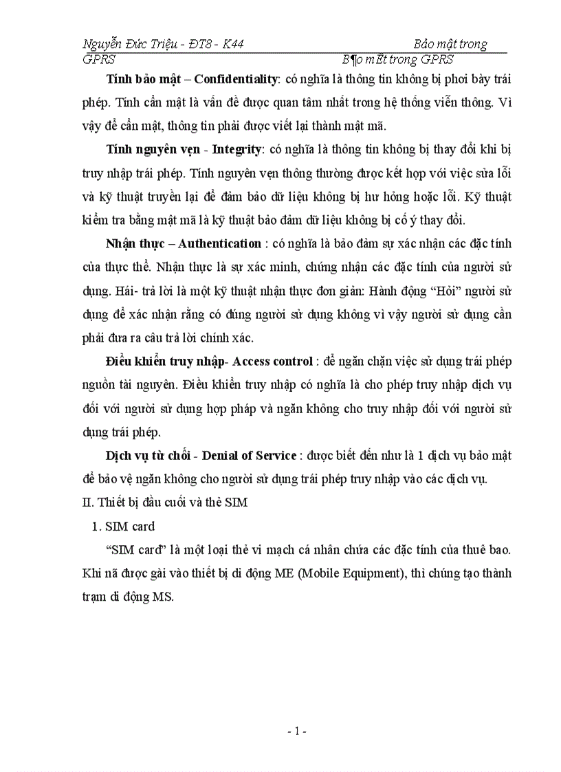 image for page Bảo mật trong GPRS