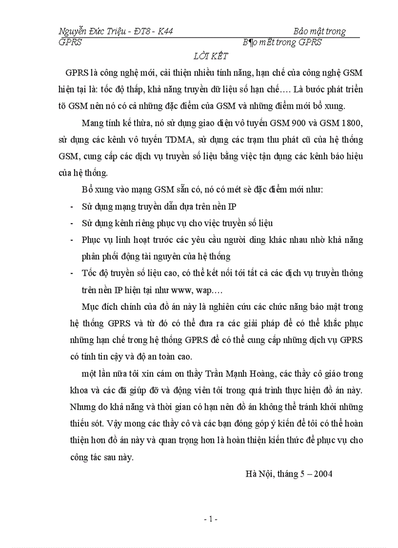 image for page Bảo mật trong GPRS