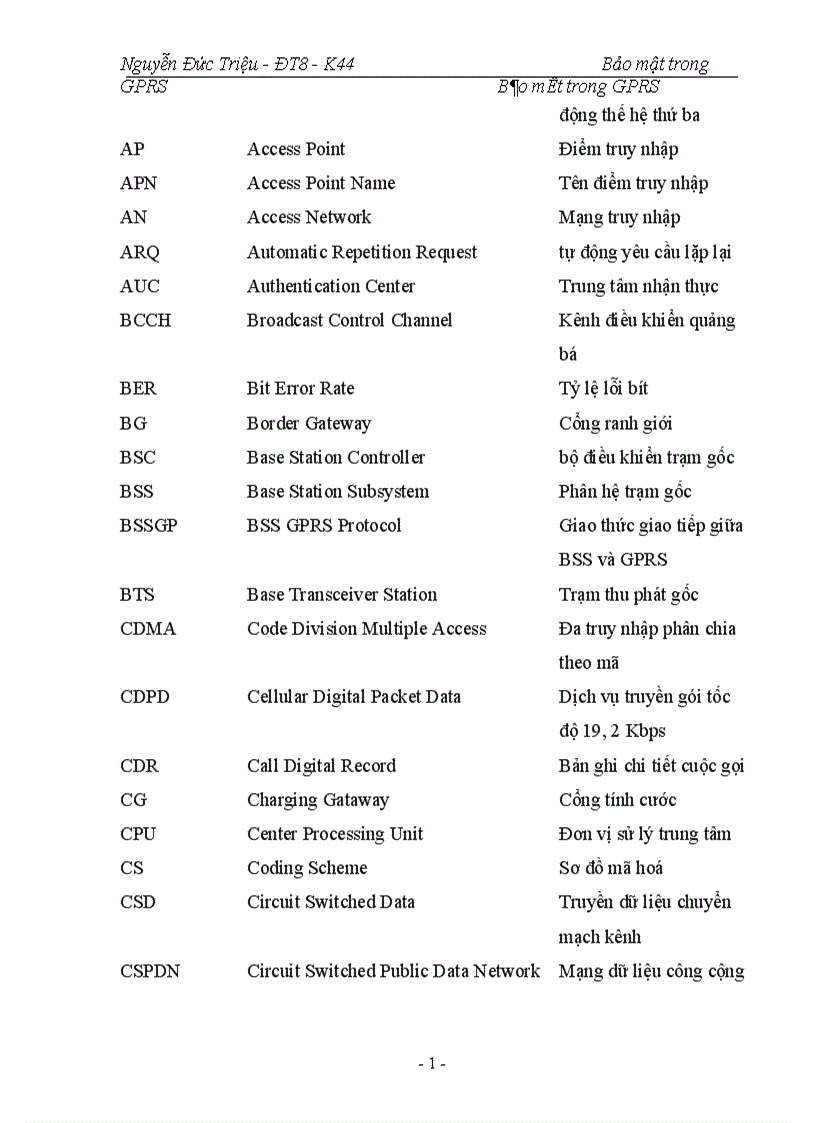 image for page Bảo mật trong GPRS