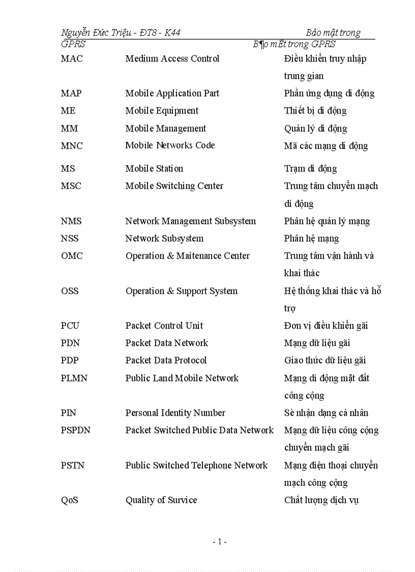 image for page Bảo mật trong GPRS