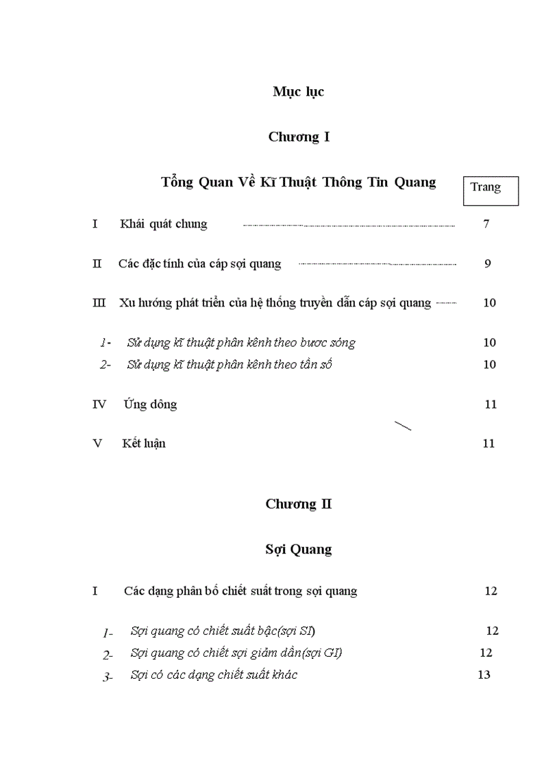 image for page Đo Lường Thông Tin Cáp Sợi Quang Với các nội dung chính