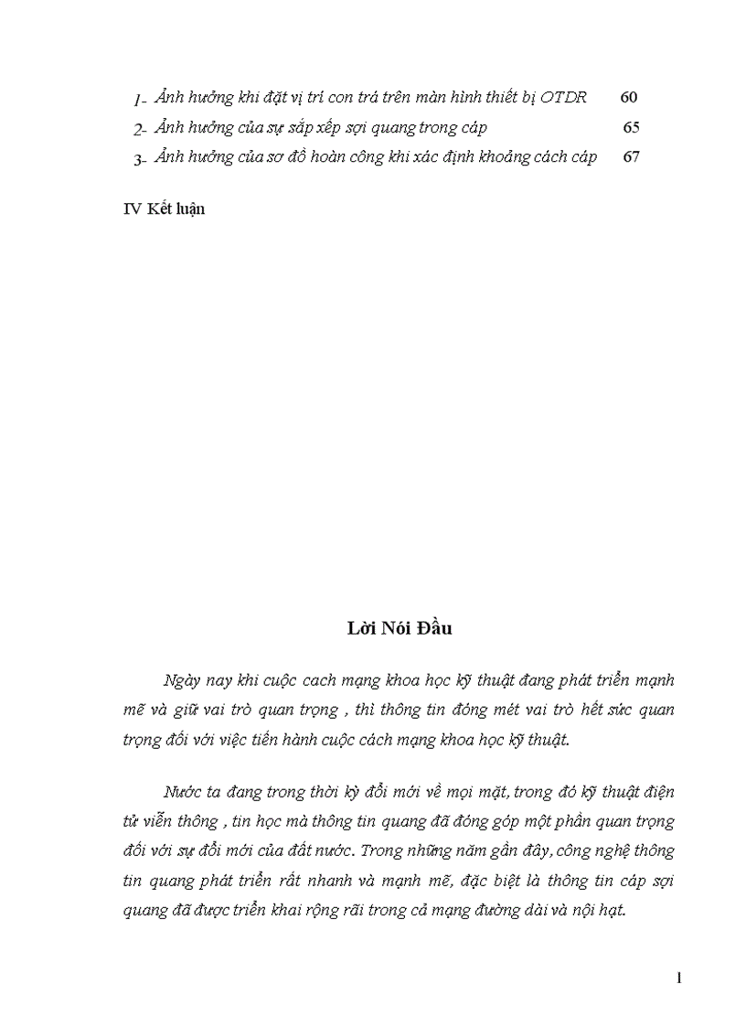 image for page Đo Lường Thông Tin Cáp Sợi Quang Với các nội dung chính