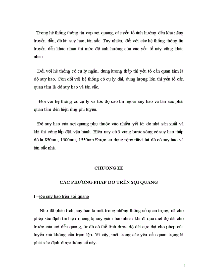 image for page Đo Lường Thông Tin Cáp Sợi Quang Với các nội dung chính