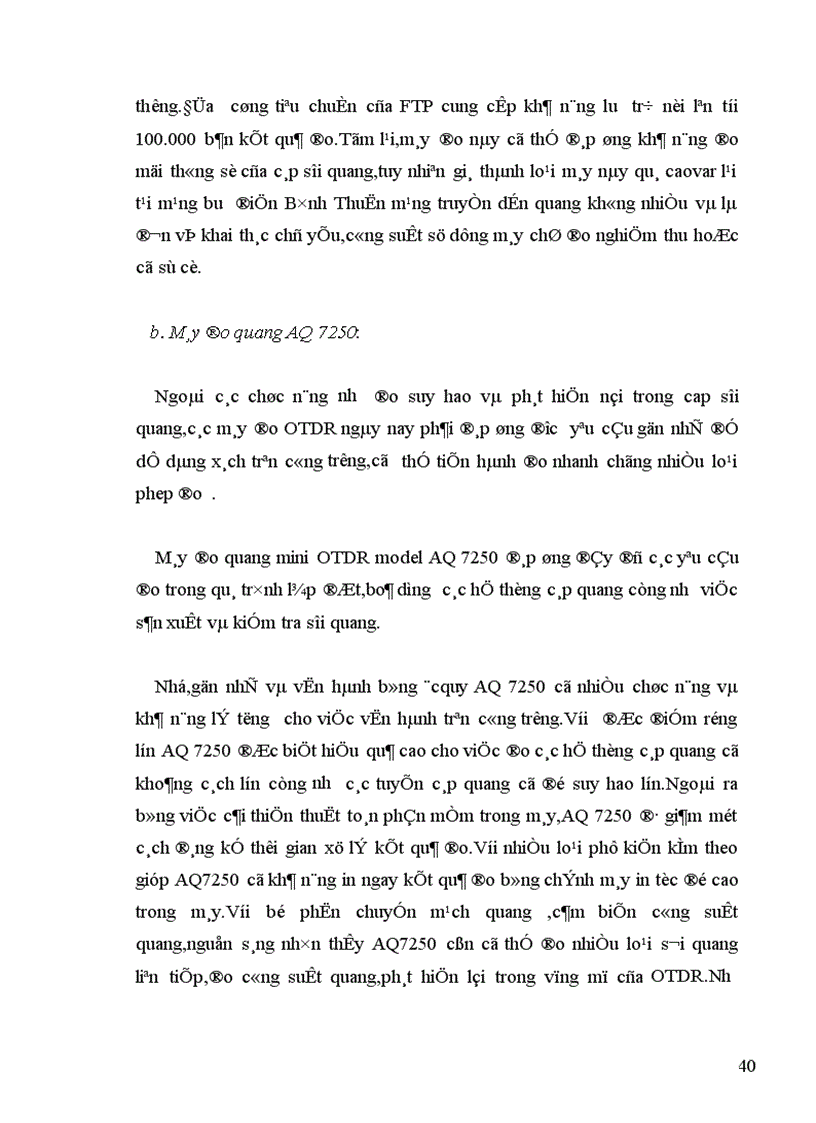 image for page Đo Lường Thông Tin Cáp Sợi Quang Với các nội dung chính