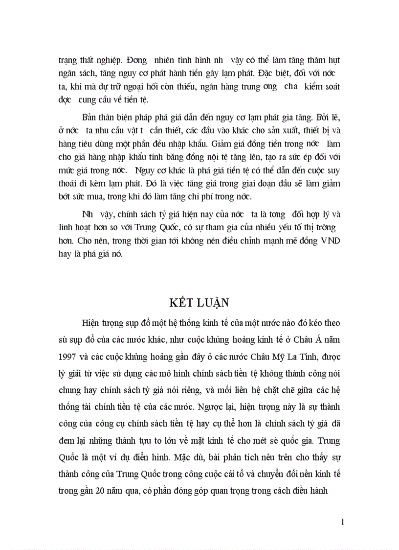 image for page Chính sách tỷ giá của Trung Quốc và tác động của nó tới thương mại Trung Quốc và một số nước