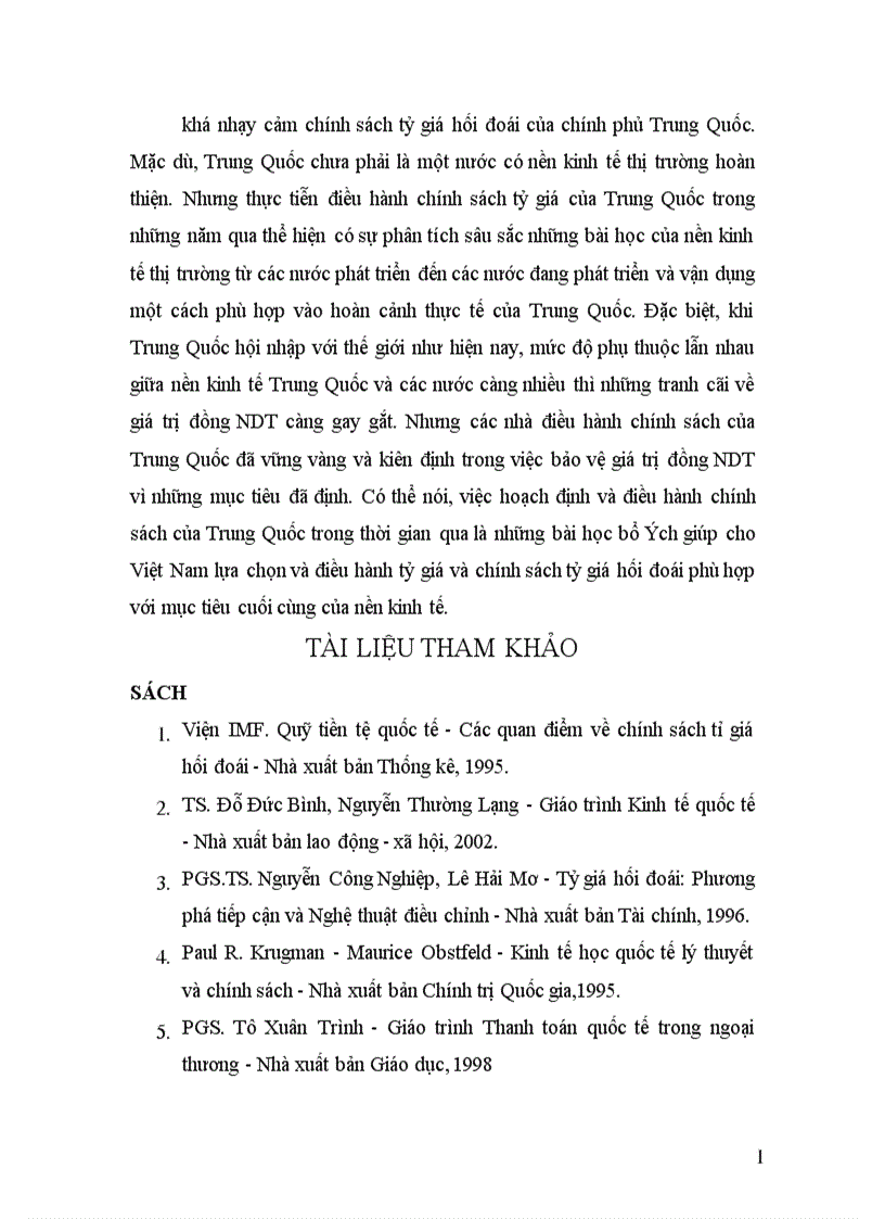image for page Chính sách tỷ giá của Trung Quốc và tác động của nó tới thương mại Trung Quốc và một số nước