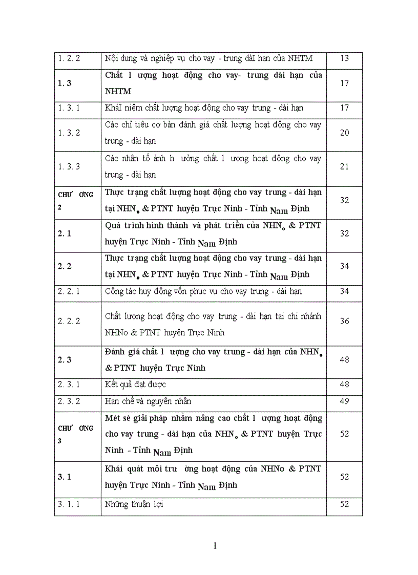 image for page Giải pháp nâng cao chất lượng cho vay trung và dài hạn tại Chi nhánh Ngân hàng Nông nghiệp và Phát triển nông thôn huyện Trực Ninh tỉnh Nam Định 1