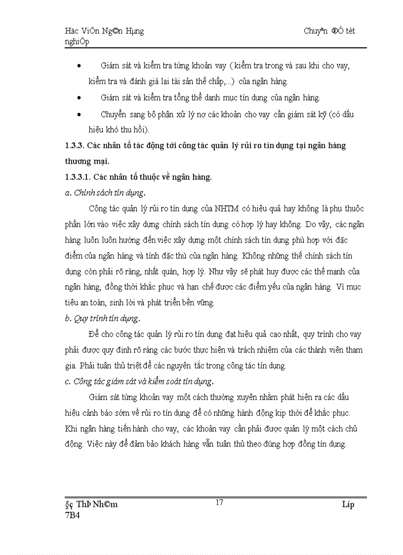 image for page Tăng cuờng quản lý rủi ro tín dụng tại Ngân hàng Nông nghiệp và Phát triển nông thôn Việt Nam chi nhánh Sóc Sơn
