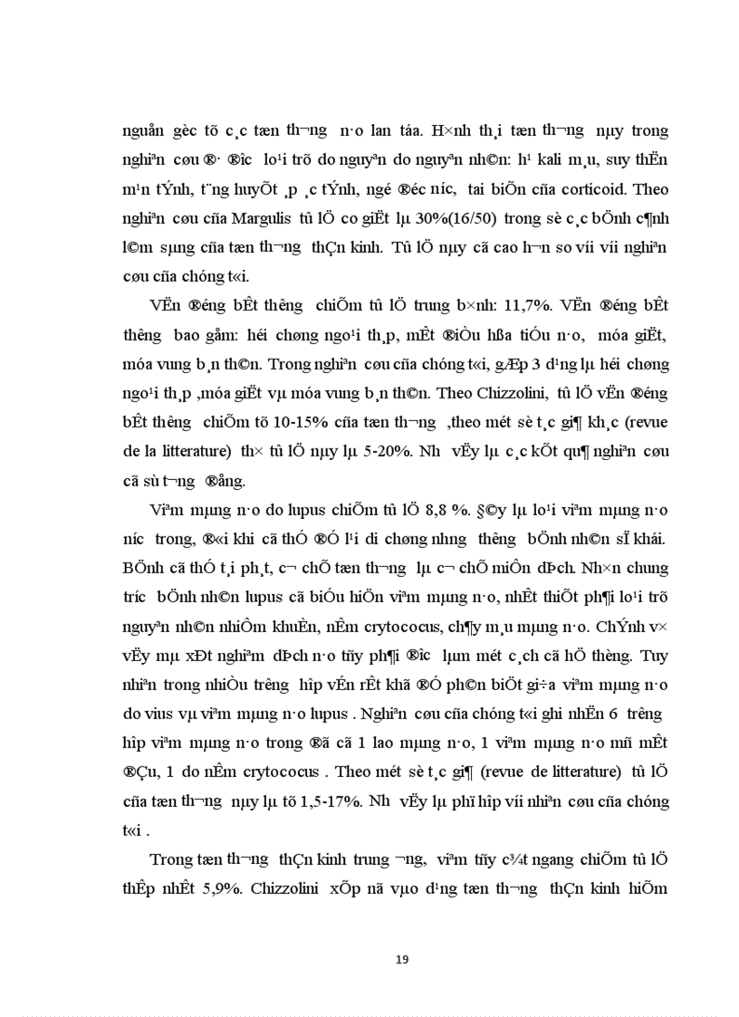 image for page Nghiên cứu đặc điểm lâm sàng cận lâm sàng tổn thương thần kinh trên bệnh nhân lupus ban đỏ hệ thống điều trị tại Trung tâm Dị ứng MDLS bệnh viện Bạch Mai 2008 2011