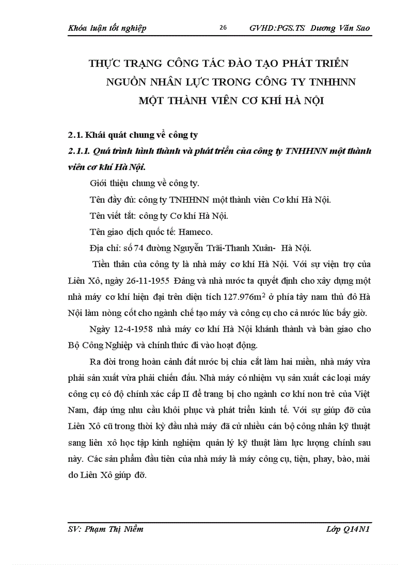 image for page Đào tạo phát triển nguồn nhân lực trong công ty TNHHNN một thành viên Cơ khí Hà Nội Một số giải pháp nhằm hoàn thiện công tác trên 1