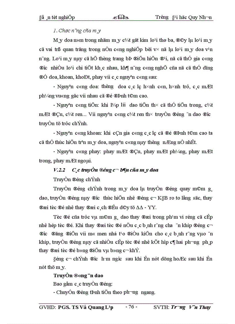 image for page Thiết kế hệ thống truyền động b&#224;n ăn dao của m&#225;y doa