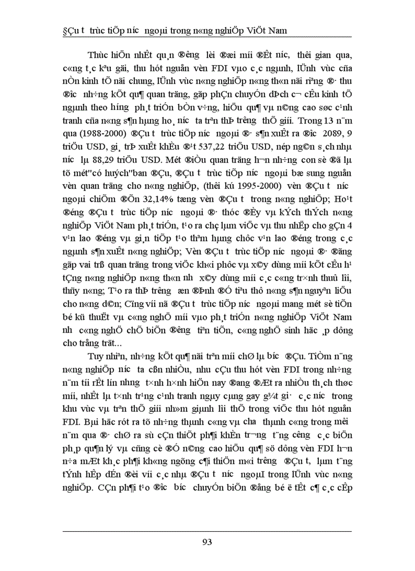 image for page Đầu tư trực tiếp nước ngoài phát triển nghành nông nghiệp Việt Nam thực trạng và giải pháp 1