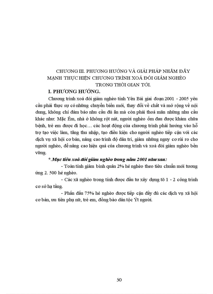 image for page Một số giải pháp nhằm đẩy mạnh chương trình xoá đói giảm nghèo tại Yên Bái 1