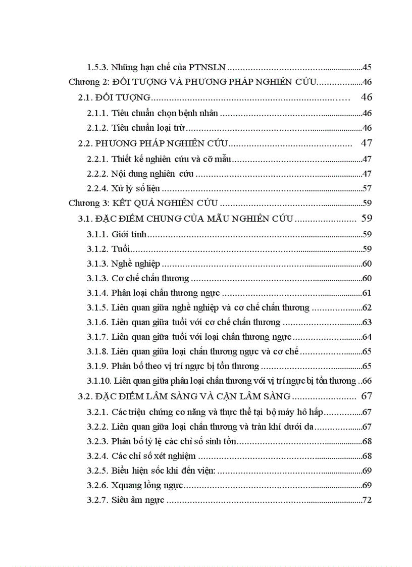 image for page Nghiên cứu ứng dụng phẫu thuật nội soi lồng ngực trong chẩn đoán và điều trị chấn thương ngực