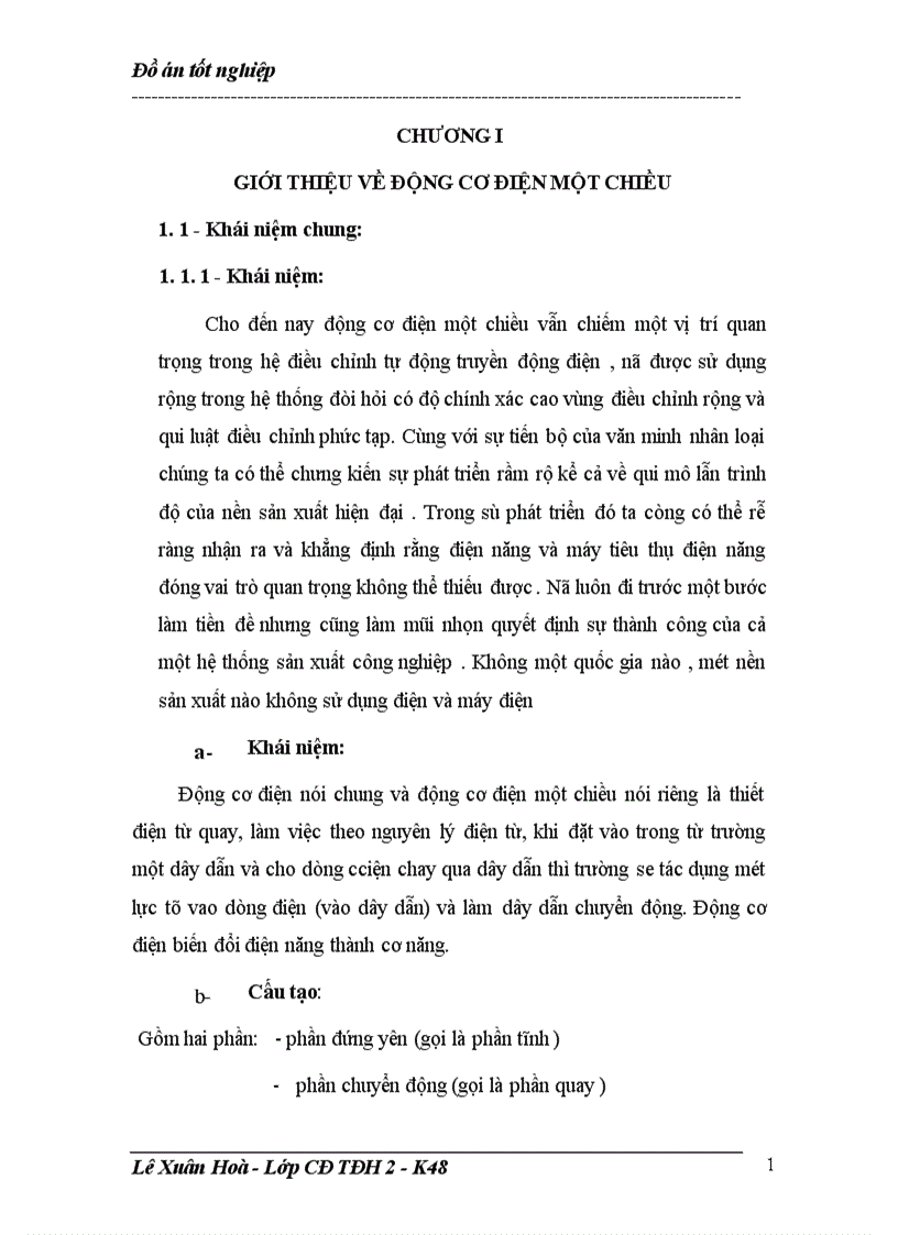 image for page Giới thiệu về động cơ điện một chiều