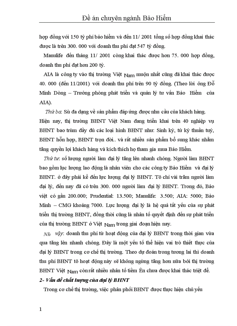 image for page Nâng cao hiệu quả hoạt động đại lý Bảo Hiểm Nhân Thọ ở Việt Nam hiện nay 1