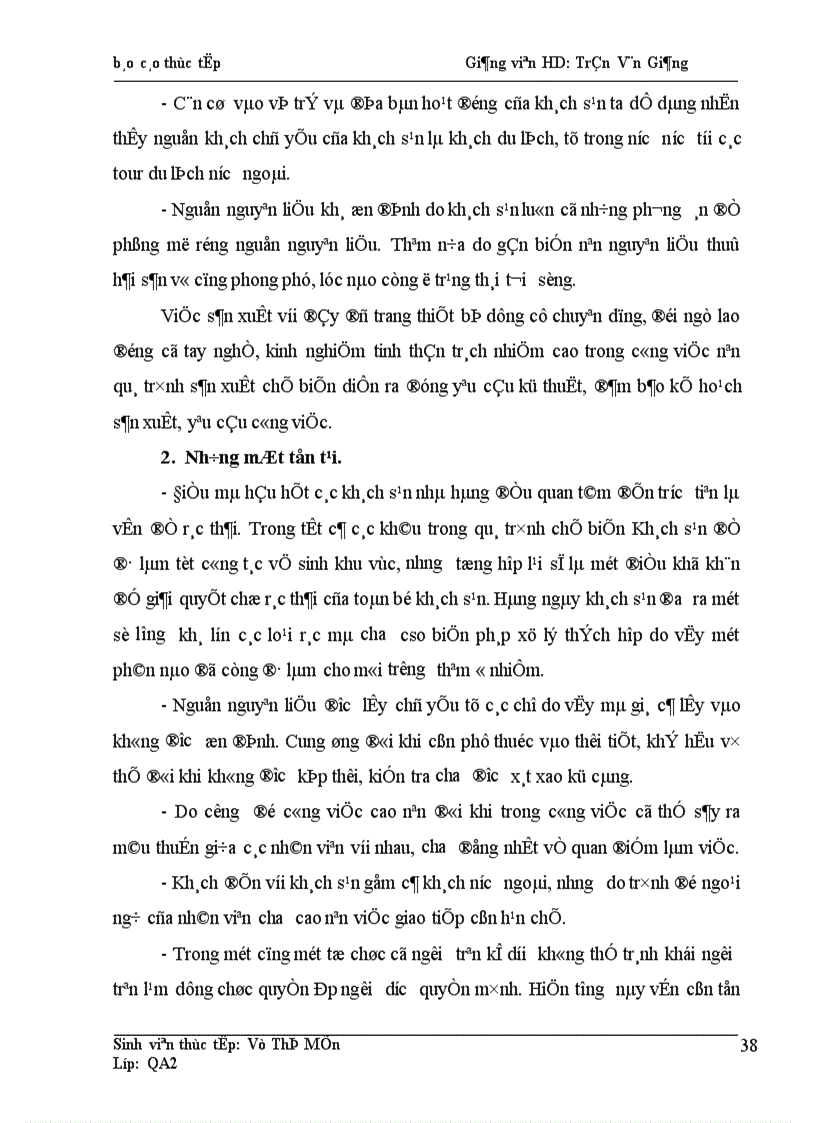 image for page Nghiên cứu khảo sát vấn đề cung ứng nguyên liệu và tổ chức sản xuất tại bộ phận bếp của khách sạn Minh Hải