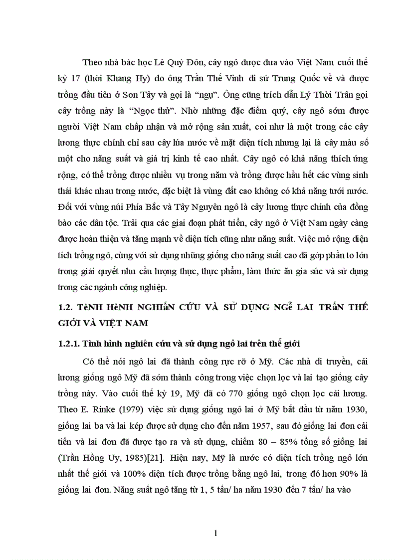 image for page Nghiên cứu khả năng sinh trưởng phát triển và năng suất của một số giống ngô lai tại tỉnh Thái Nguyên