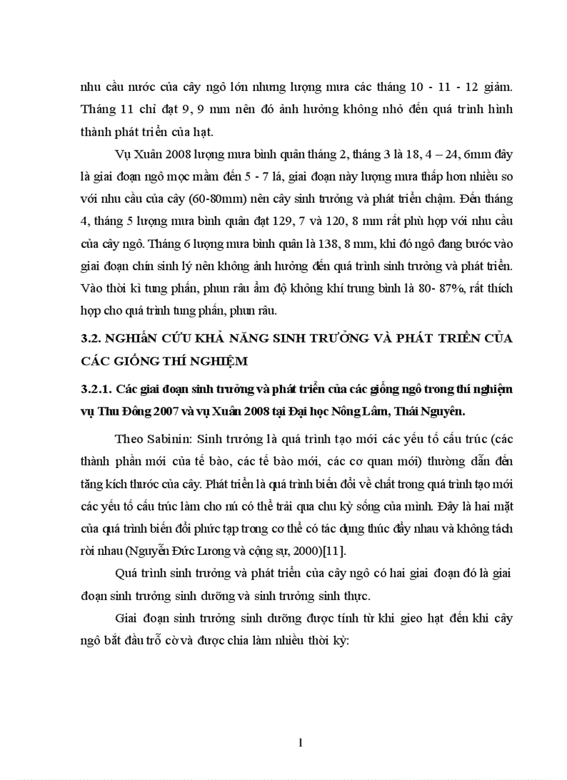 image for page Nghiên cứu khả năng sinh trưởng phát triển và năng suất của một số giống ngô lai tại tỉnh Thái Nguyên