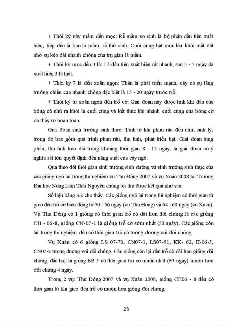 image for page Nghiên cứu khả năng sinh trưởng phát triển và năng suất của một số giống ngô lai tại tỉnh Thái Nguyên