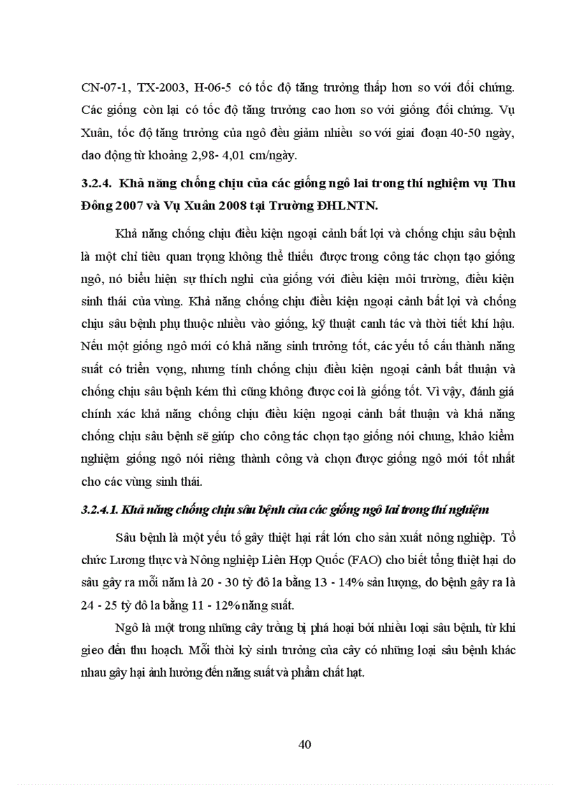 image for page Nghiên cứu khả năng sinh trưởng phát triển và năng suất của một số giống ngô lai tại tỉnh Thái Nguyên