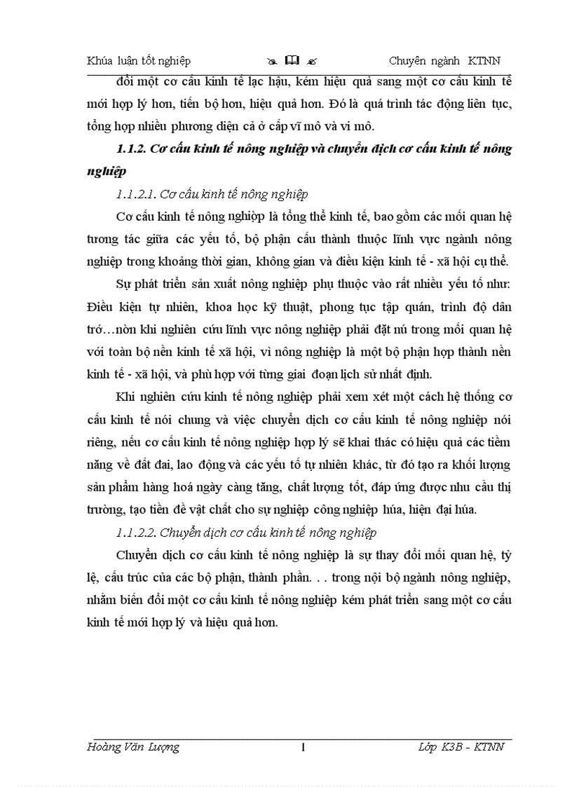 image for page Thực trạng và một số giải pháp chuyển dịch cơ cấu kinh tế nông nghiệp trên địa bàn huyện Định Hóa tỉnh Thái Nguyên
