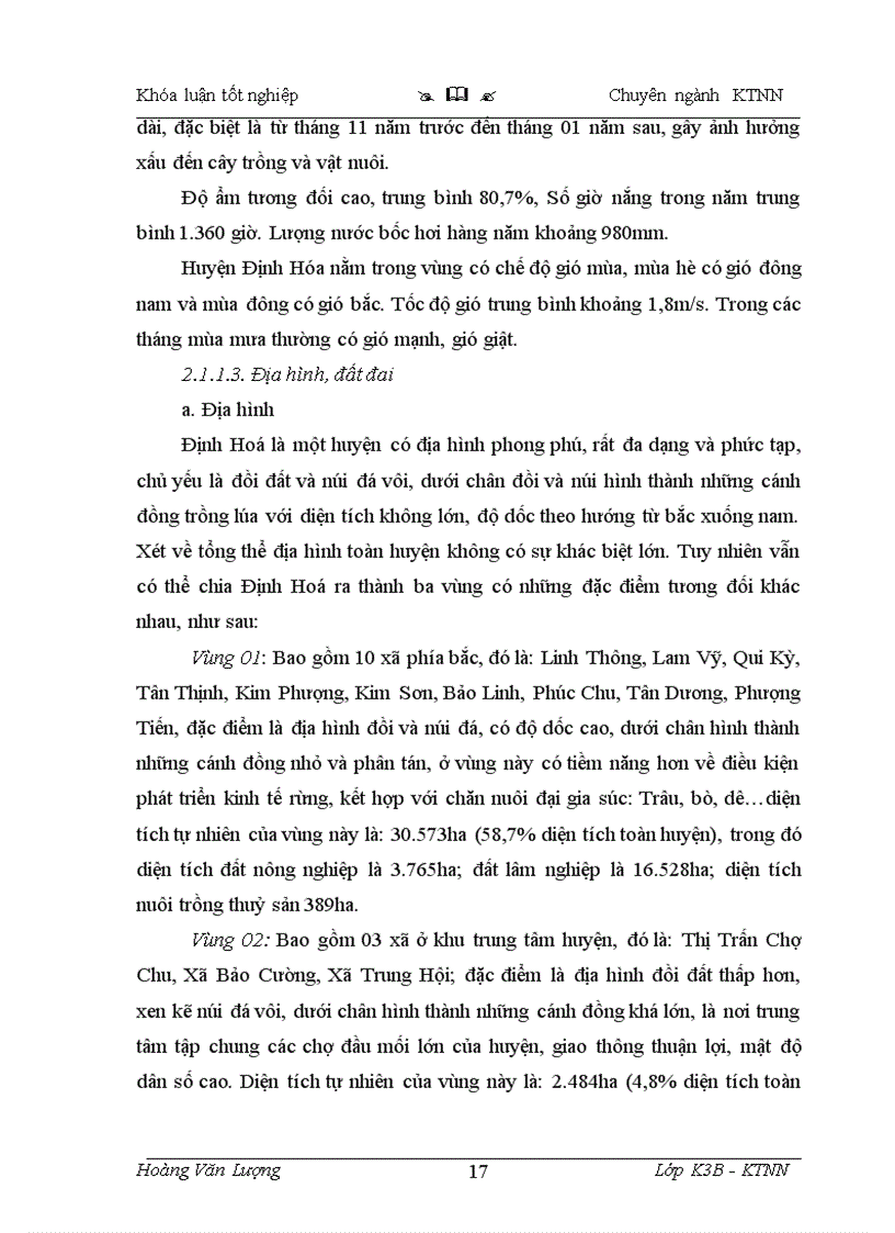 image for page Thực trạng và một số giải pháp chuyển dịch cơ cấu kinh tế nông nghiệp trên địa bàn huyện Định Hóa tỉnh Thái Nguyên