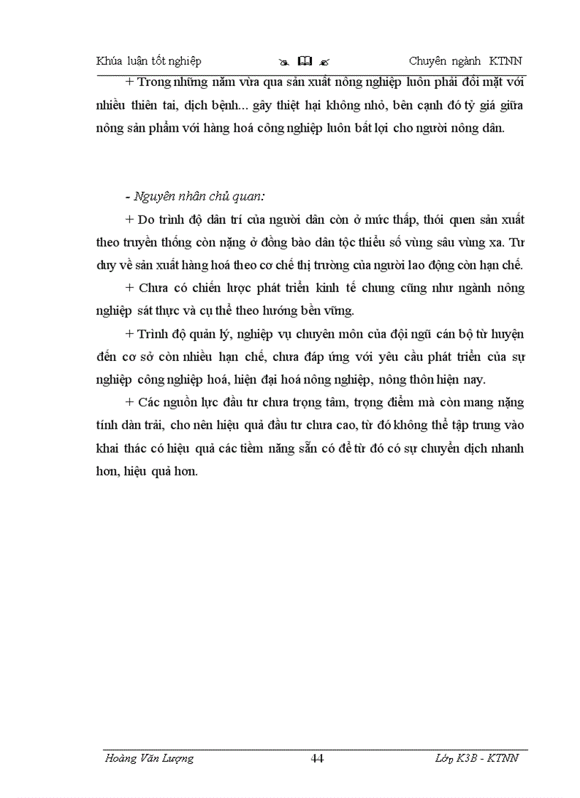image for page Thực trạng và một số giải pháp chuyển dịch cơ cấu kinh tế nông nghiệp trên địa bàn huyện Định Hóa tỉnh Thái Nguyên