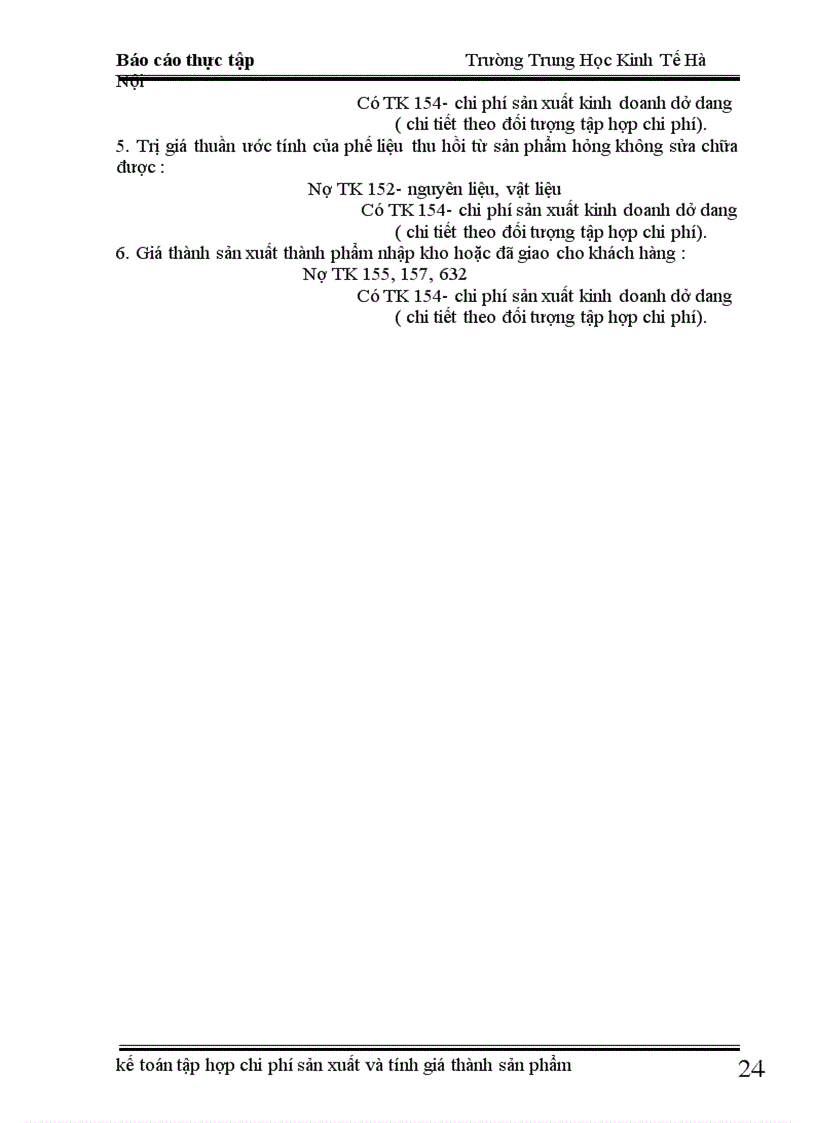 image for page Kế toán chi phí sản xuất và tính giá thành sản phẩm tại xí nghiệp X18 1