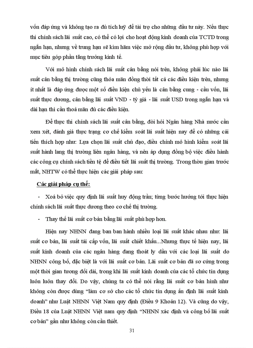 image for page Chính sách lãi suất và tác động của nó tới quá trình tăng trưởng kinh tế ở Việt Nam 1