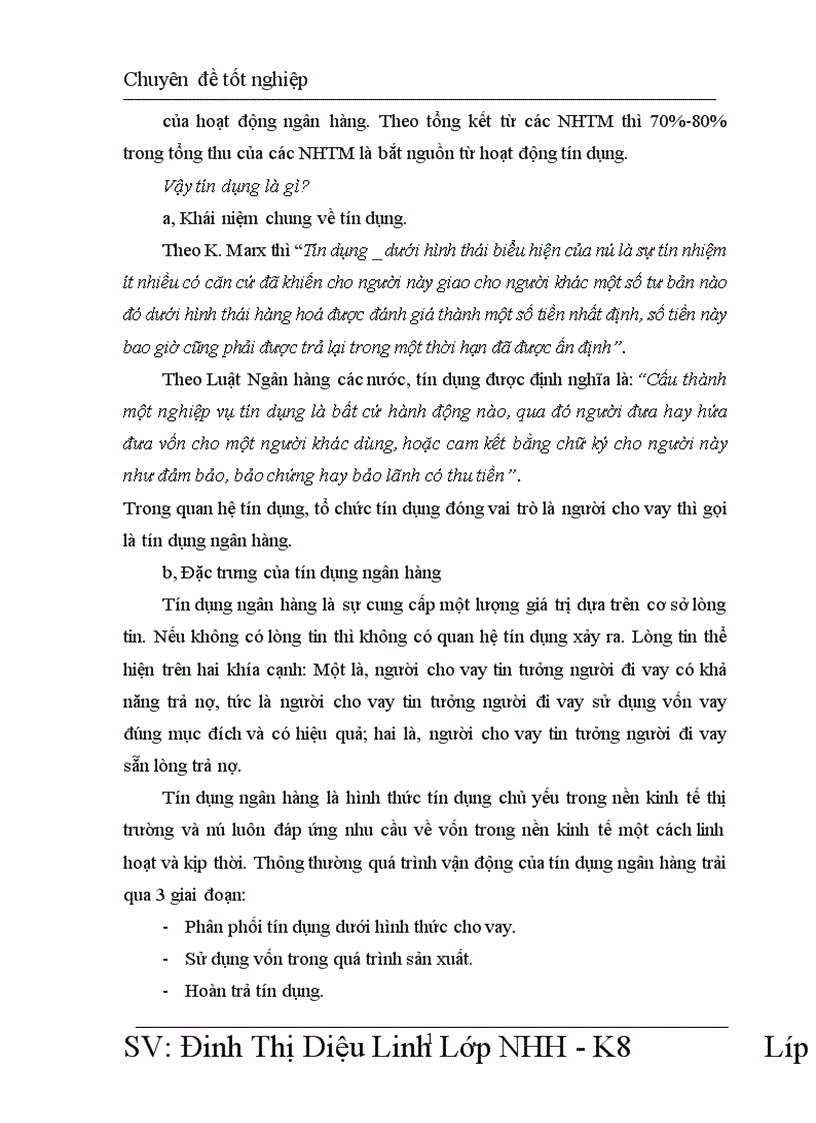 image for page Nâng cao chất lượng tín dụng tại chi nhánh ngân hàng Hàng Hải Đống Đa