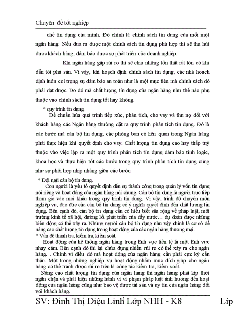 image for page Nâng cao chất lượng tín dụng tại chi nhánh ngân hàng Hàng Hải Đống Đa