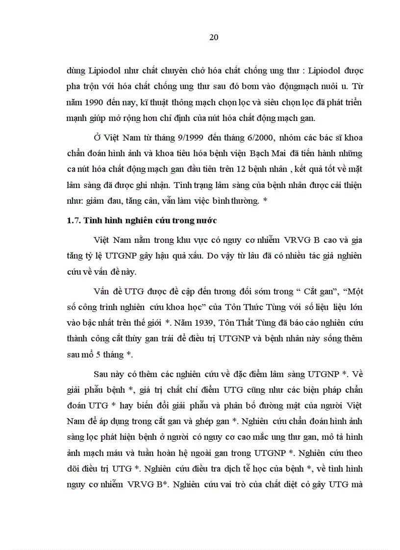 image for page Nhận xét đặc điểm lâm sàng cận lâm sàng và kết quả điều trị ung thư biểu mô tế bào gan bằng phẫu thuật Tại bệnh viện K