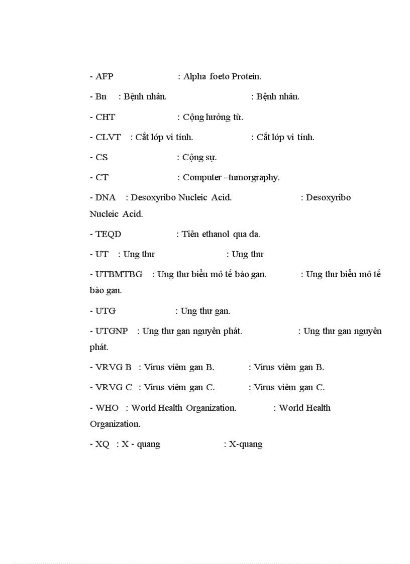 image for page Nhận xét đặc điểm lâm sàng cận lâm sàng và kết quả điều trị ung thư biểu mô tế bào gan bằng phẫu thuật Tại bệnh viện K