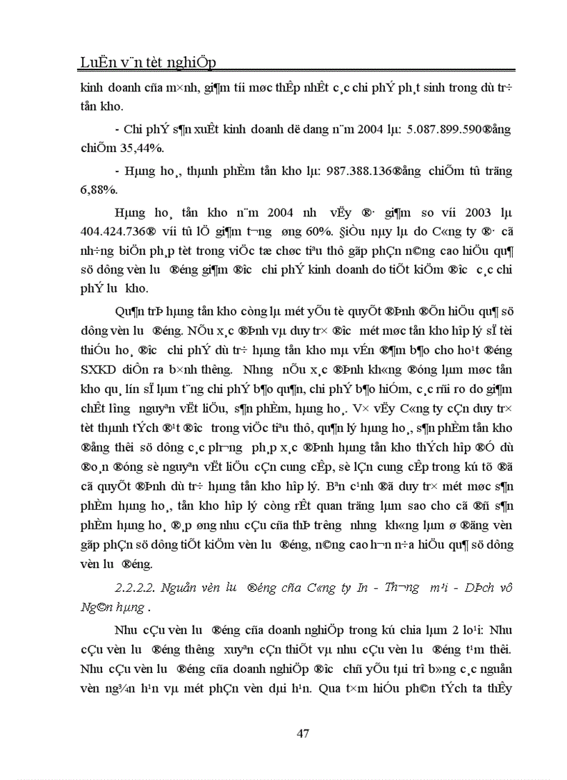image for page Quản trị và nâng cao hiệu quả sử dụng vốn lưu động tại Công ty In Thương mại Dịch vụ Ngân hàng 1