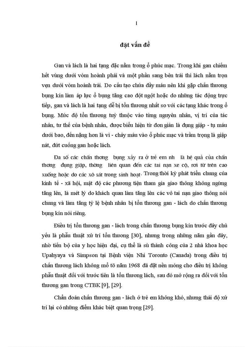 image for page Nghiên cứu áp dụng các phương pháp điều trị bảo tồn lách do chấn thương trong hoàn cảnh Việt Nam