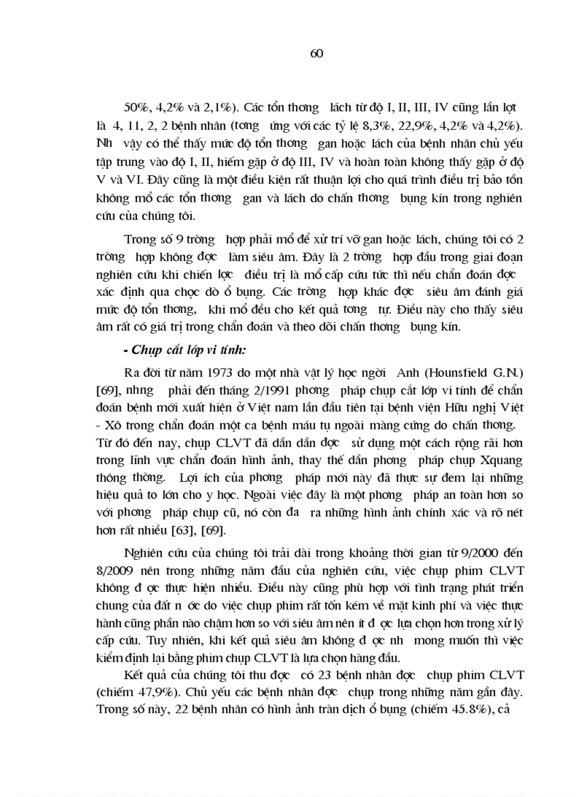 image for page Nghiên cứu áp dụng các phương pháp điều trị bảo tồn lách do chấn thương trong hoàn cảnh Việt Nam