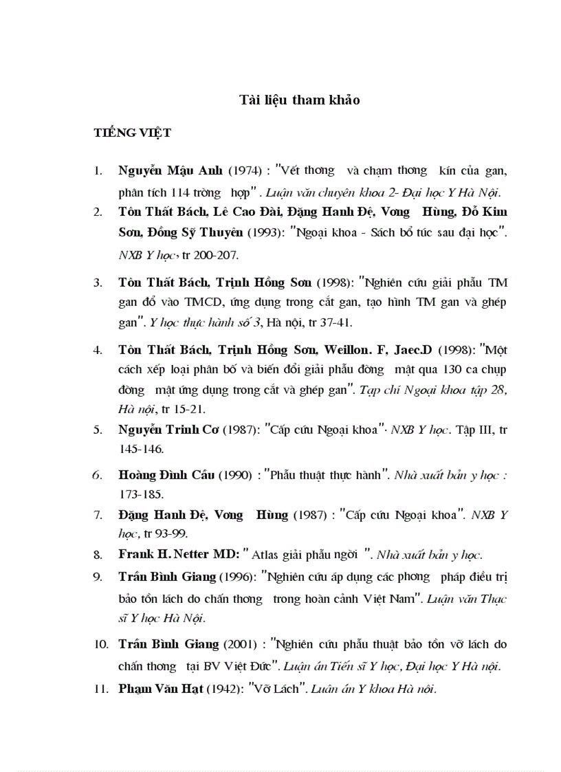 image for page Nghiên cứu áp dụng các phương pháp điều trị bảo tồn lách do chấn thương trong hoàn cảnh Việt Nam