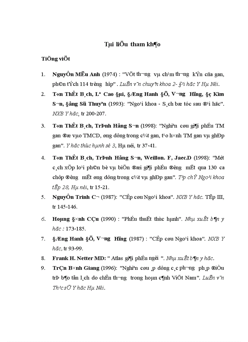 image for page Nghiên cứu áp dụng các phương pháp điều trị bảo tồn lách do chấn thương trong hoàn cảnh Việt Nam