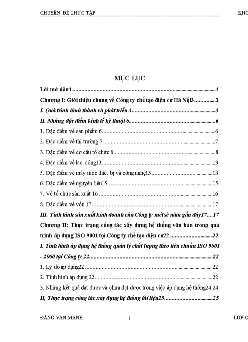 image for page Hoàn thiện công tác xây dựng hệ thống tài liệu trong quá trình áp dụng iso 9000 tại công ty chế tạo điện cơ 1